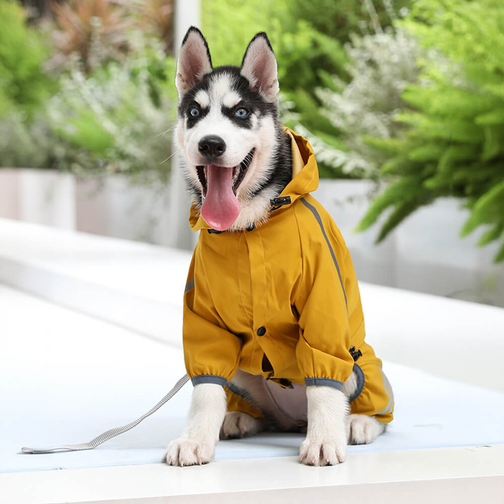 Stornfield | RainBuddy Waterproof Dog Raincoat | Reflective Stripes | Adjustable and Hooded