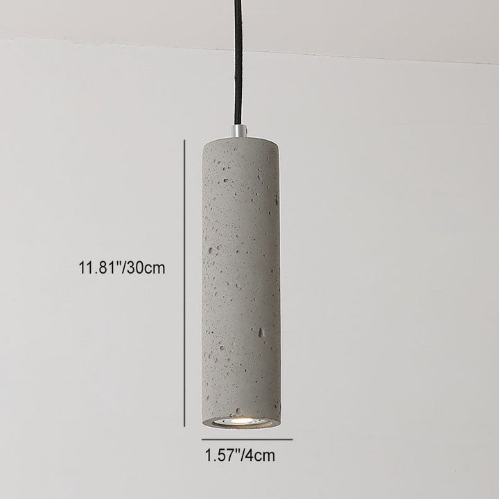 Stornfield | StoneCast Industrial Concrete Cylindrical Sconce | 1-Light | Smooth or Rough Surface