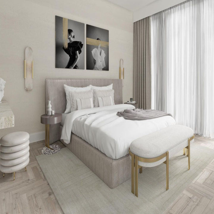 Modern Marble Bedside Sconce Light - Elegant Wall Fixture | Stornfield