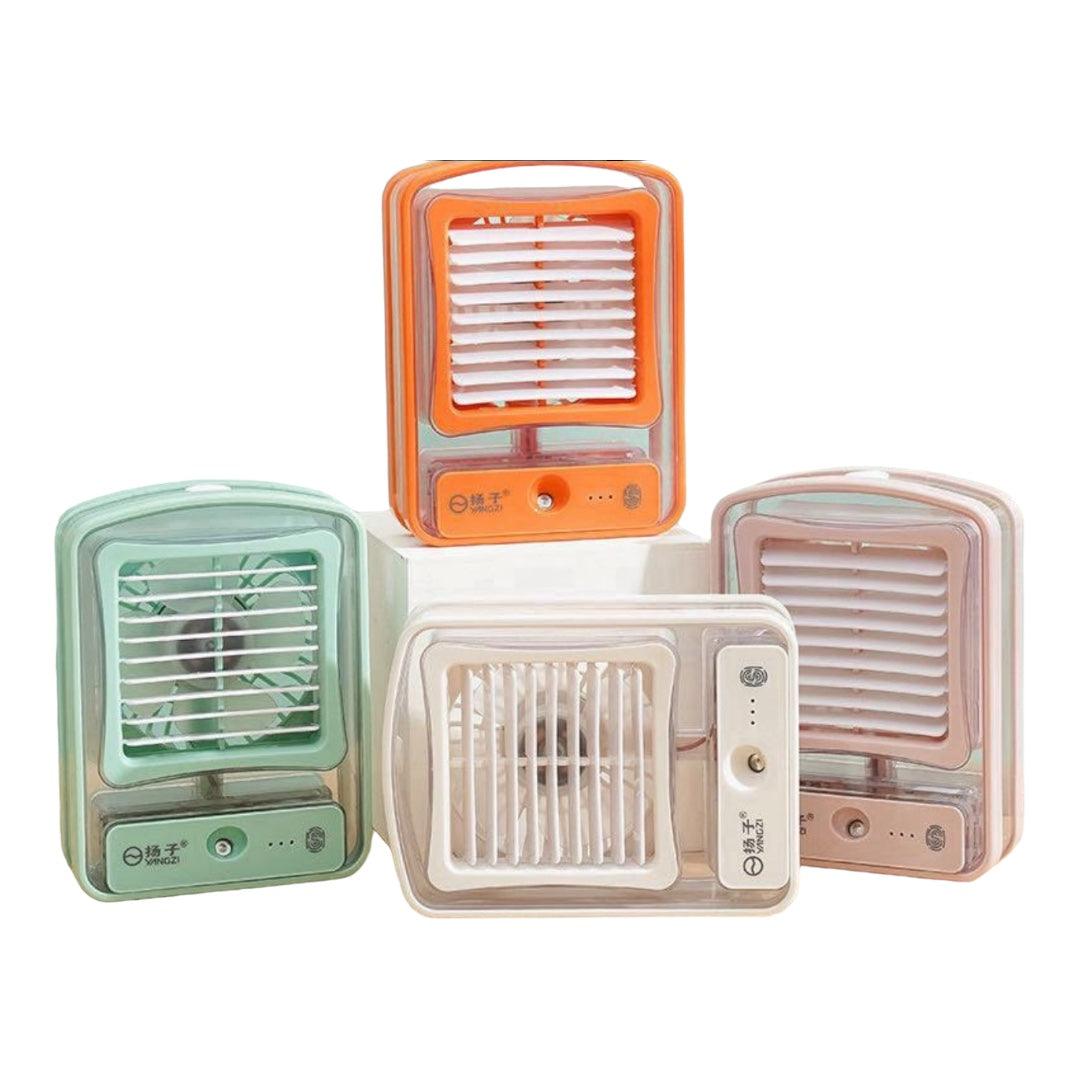 Water Cooled Desk Fan, With Humidifier Spray-Various Colours | Stornfield
