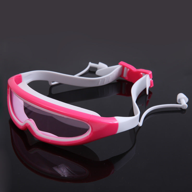 Sporty swimming goggles with adjustable wearing system Stornfield