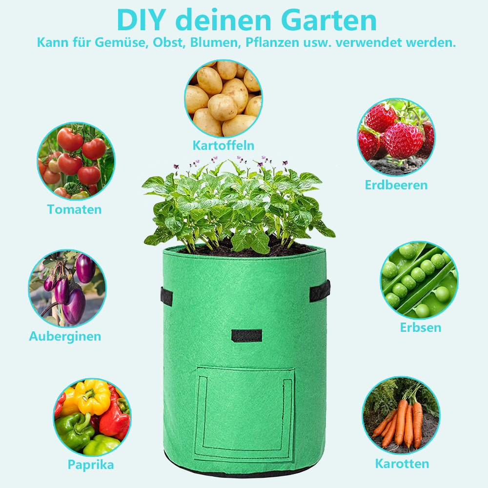 Plant sack planting bag plant pouch 5 pieces | Stornfield