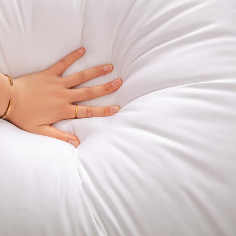 Bamboo pillow 60 x 63 cm (Cover made of 100% bamboo fiber) | Stornfield