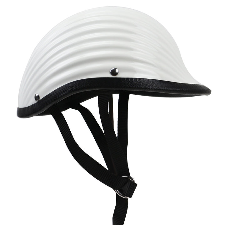 Classic Ribbed Motorcycle Helmet Stornfield