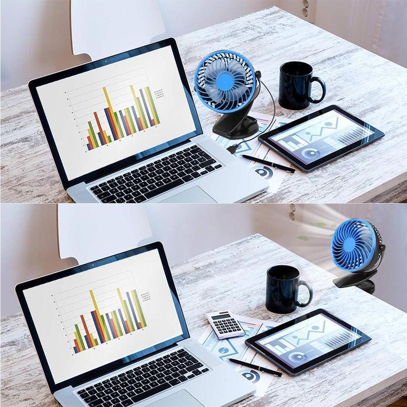 360 ° Portable & Rechargeable Lithium-Ion Fan | Stornfield