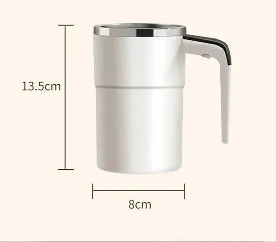 Stornfield | Rechargeable Self-Stirring Coffee Mug – Portable Electric Stainless Steel Mixer with Magnetic Rotation for Effortless Brewing