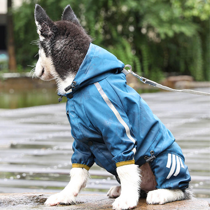 Stornfield | RainBuddy Waterproof Dog Raincoat | Reflective Stripes | Adjustable and Hooded
