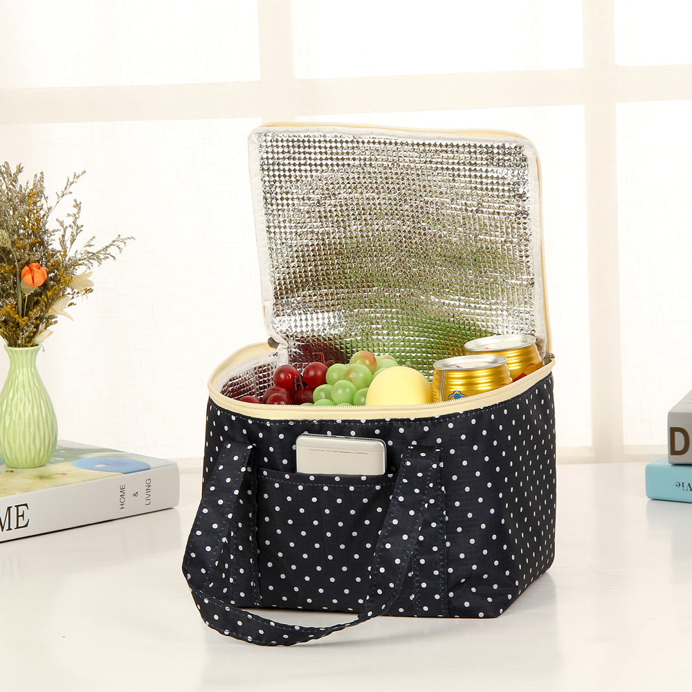 Insulated Dot Print Lunch Carrier Bag Stornfield
