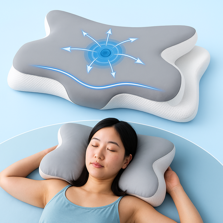 Butterfly Shaped Memory Foam Ergonomic Pillow | Stornfield