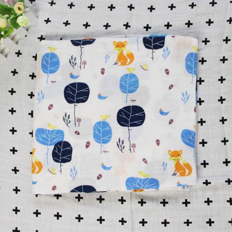 Cute Patterned Muslin Swaddle Blanket Stornfield