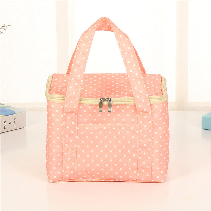 Insulated Dot Print Lunch Carrier Bag Stornfield