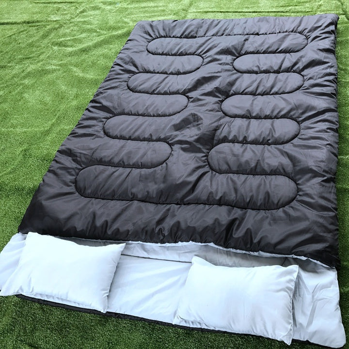 Travel blanket with integrated pillows Stornfield