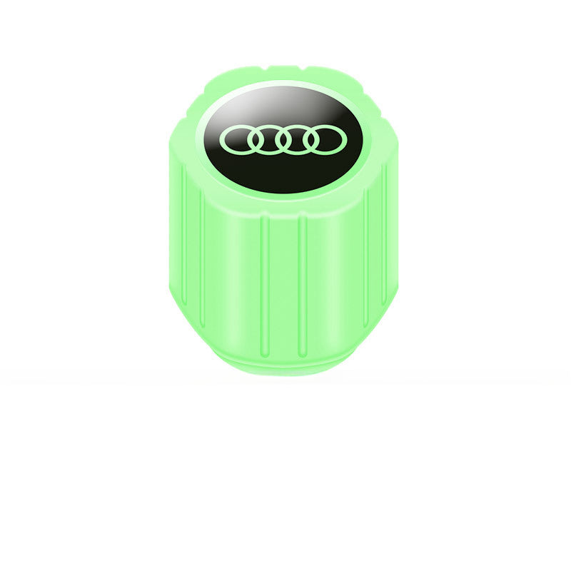 20-Pack Neon Green Glow Tire Valve Caps – No Battery Needed, Universal Fit Stornfield