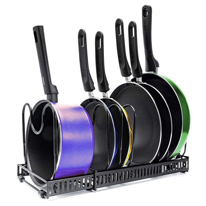 Stornfield | SpaceFlex Adjustable Pot and Lid Holder | Organization and Flexibility in the Kitchen