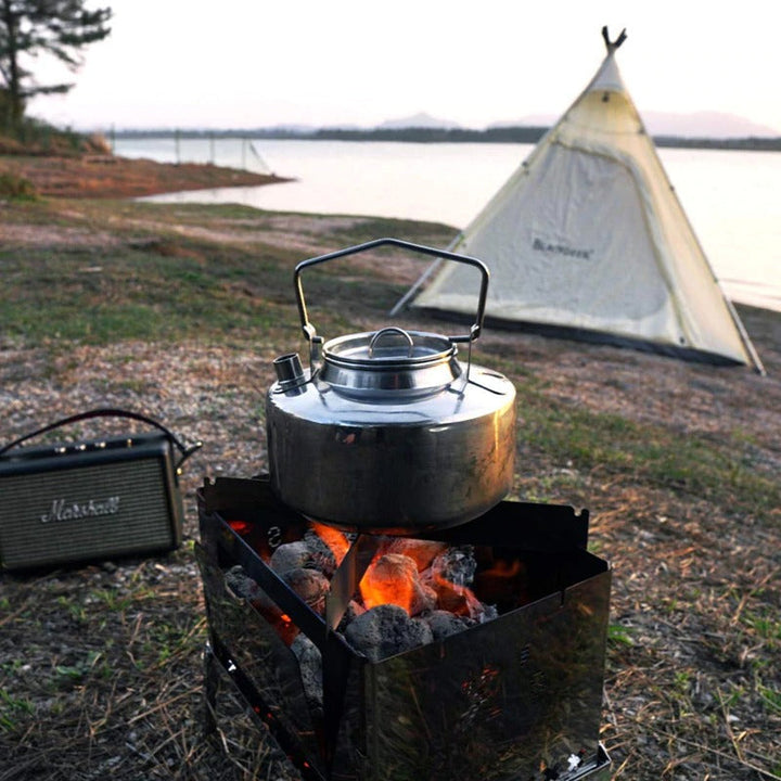 45.6oz Antarcti Stainless Steel Backpacking Camping Kettle Bushcraft Gear | Stornfield