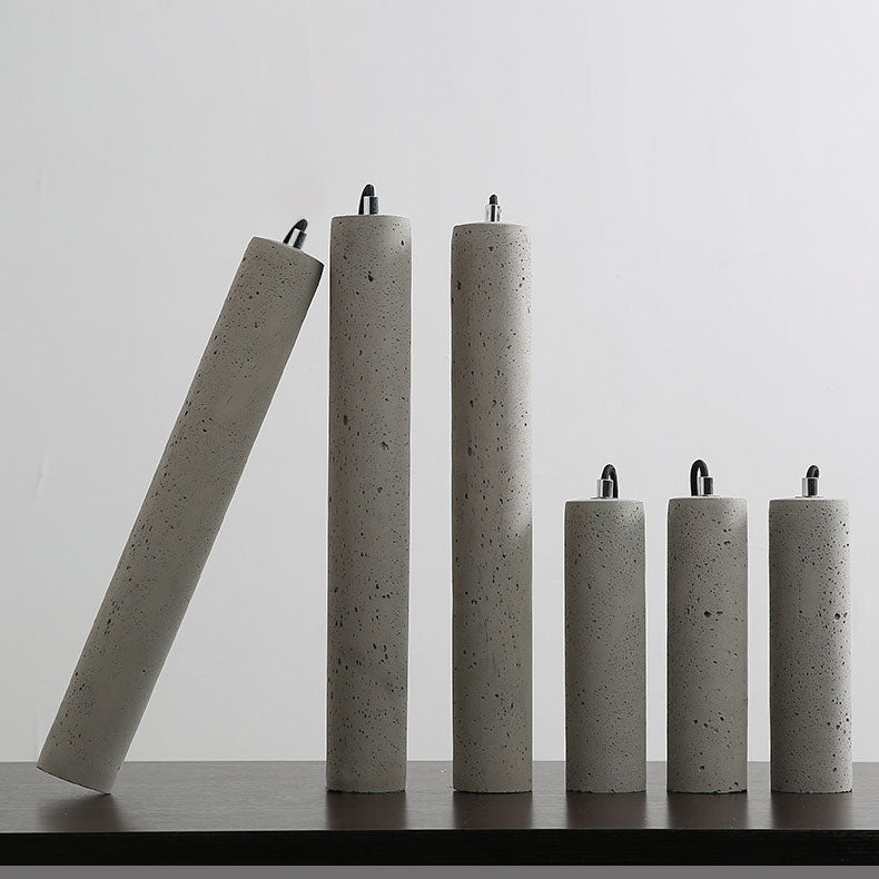 Stornfield | StoneCast Industrial Concrete Cylindrical Sconce | 1-Light | Smooth or Rough Surface