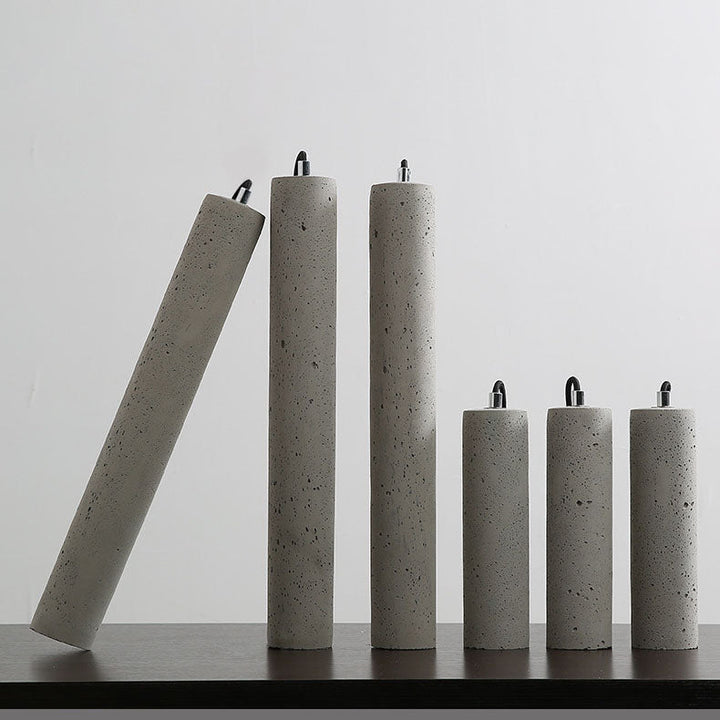 Stornfield | StoneCast Industrial Concrete Cylindrical Sconce | 1-Light | Smooth or Rough Surface