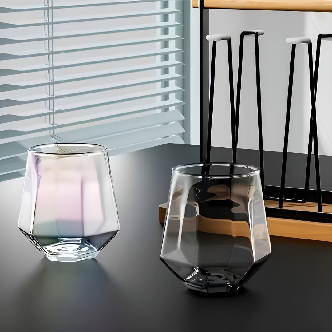 Glass Cup in Transparent Design, 4-Piece Set – Stylish and Decorative Design | 300 ml Glass Cup for Water, Juice, and Tea | Stornfield
