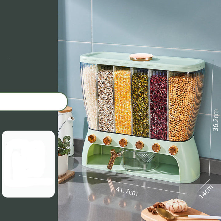 Kitchen grain storage container with compartments | Stornfield