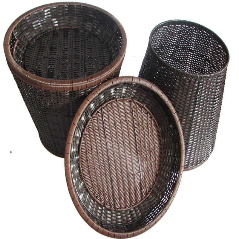 Handcrafted Wicker Storage Baskets Set Stornfield