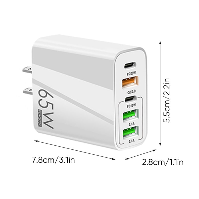 Multi-Port Adapter 65W Fast Charger - US Standard | Stornfield