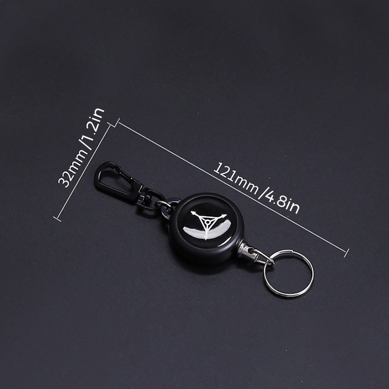 Keychain With Retractable Wire Cord (3 Pcs) | Stornfield