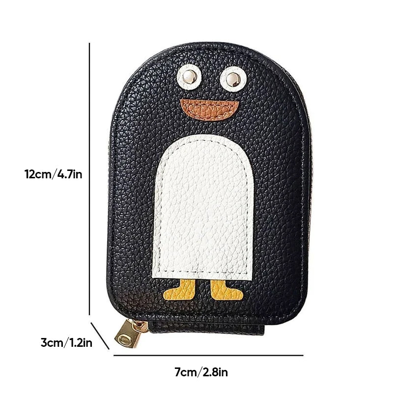 PU wallet for credit card and cute penguins | Stornfield