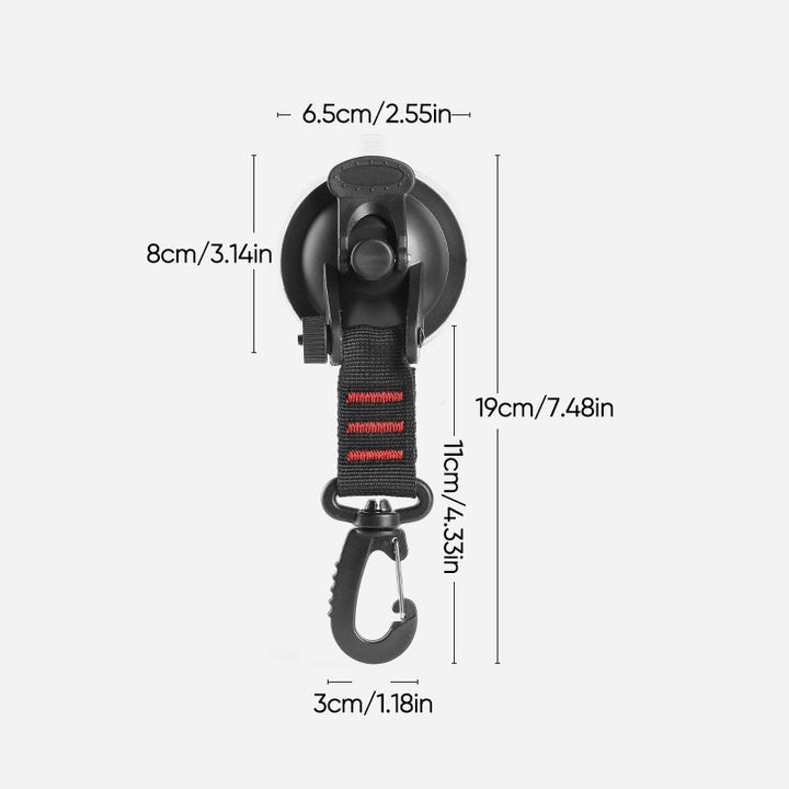 Robust Vacuum Suction Cup with Hook | Stornfield