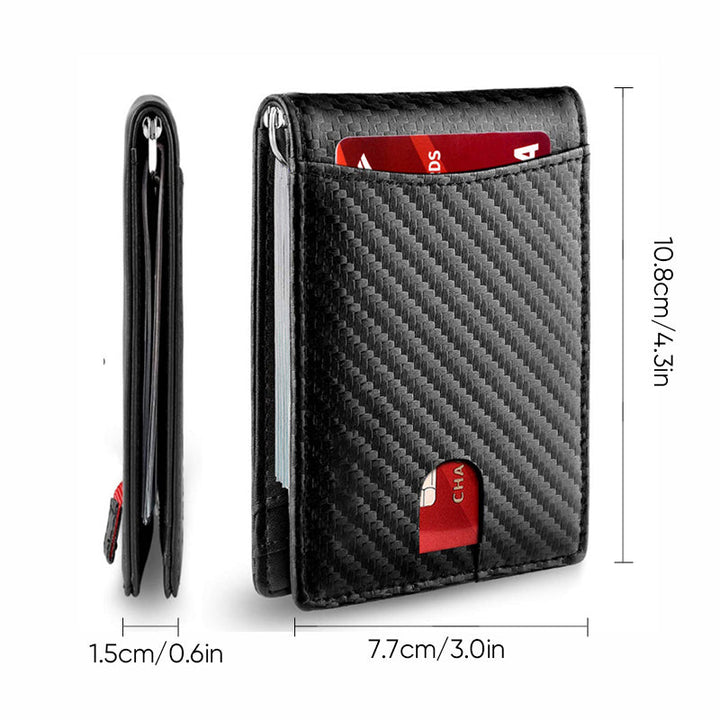 Stornfield | Theft-proof magnetic card holder made of genuine leather
