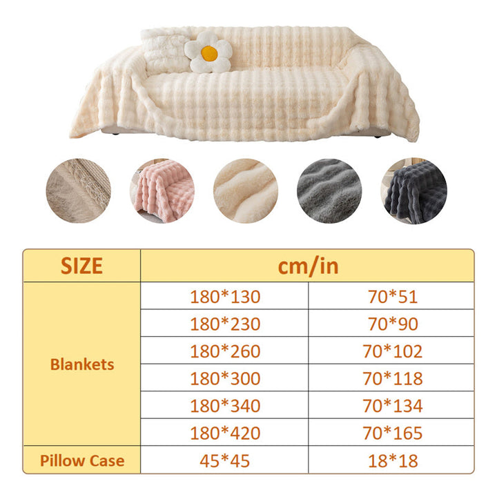Premium Faux Fur Non-Slip Sofa Covers | Stornfield