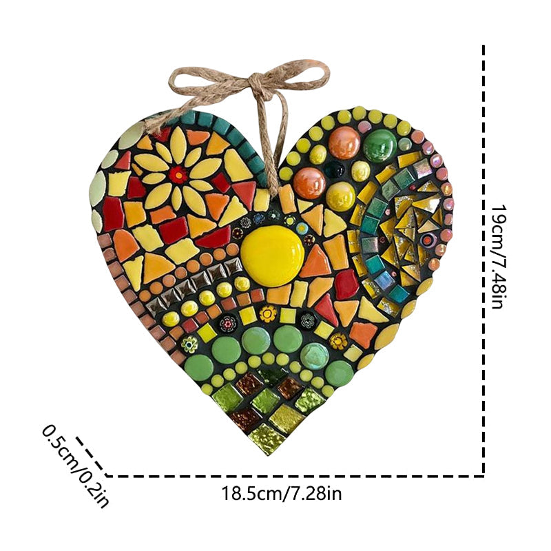 Stornfield | Large Mosaic Heart Garden Decoration