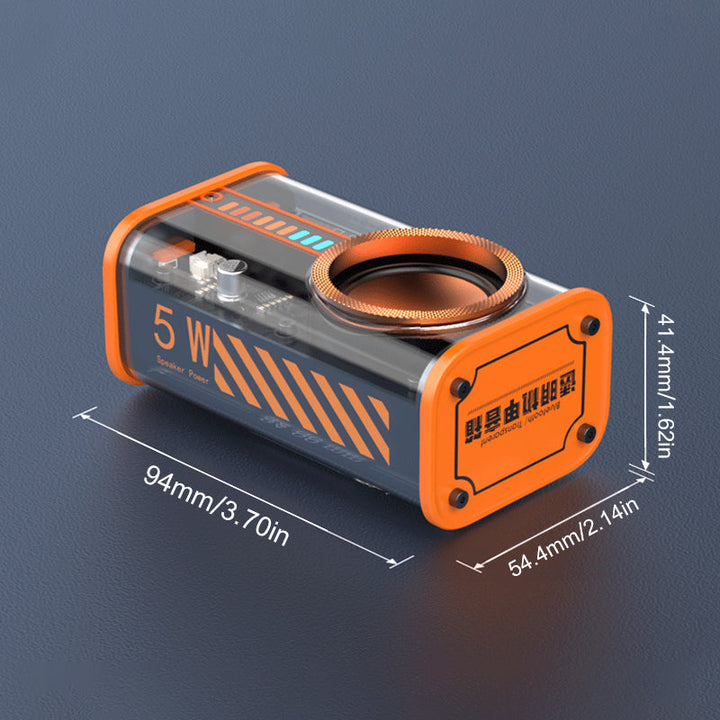 Transparent wireless Mecha Bluetooth speaker | Stornfield