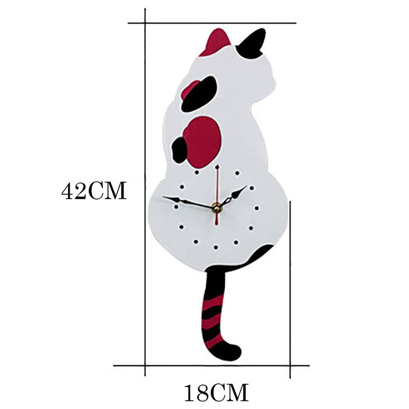 Nordic Cat Wagging Tail Wall Clock | Stornfield