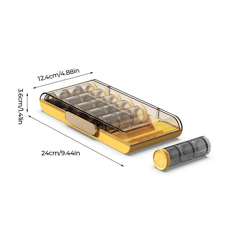 High-Capacity Portable Weekly Pill Organizer | Stornfield