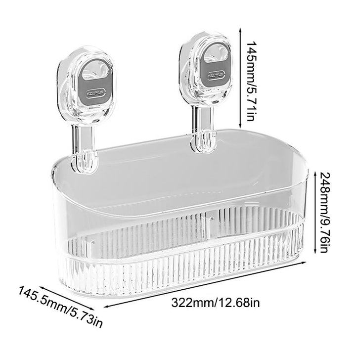 No-Drill Bathroom Suction Cup Storage Box | Stornfield