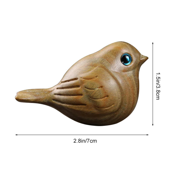 Oiseau sculpté en bois fait main Stornfield