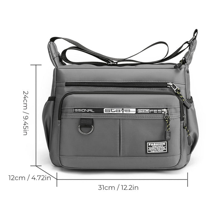 Men's messenger bag with multiple pockets | Stornfield