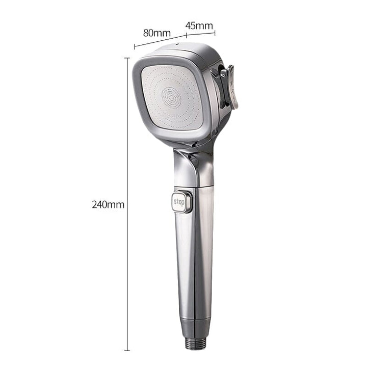 4-mode Handheld Pressurized Shower Head with Pause Switch | Stornfield