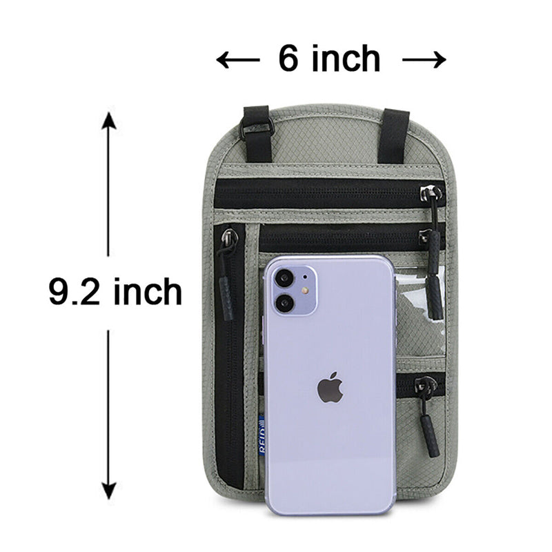 Stornfield | Travel Neck Pouch Neck Wallet with RFID Blocking Passport Holder