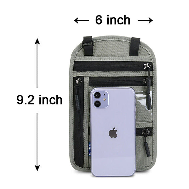 Stornfield | Travel Neck Pouch Neck Wallet with RFID Blocking Passport Holder