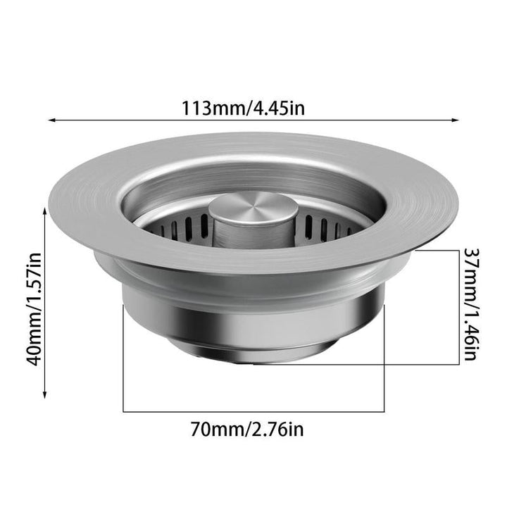 Upgrade 3-in-1 Kitchen Sink Drain Strainer | Stornfield