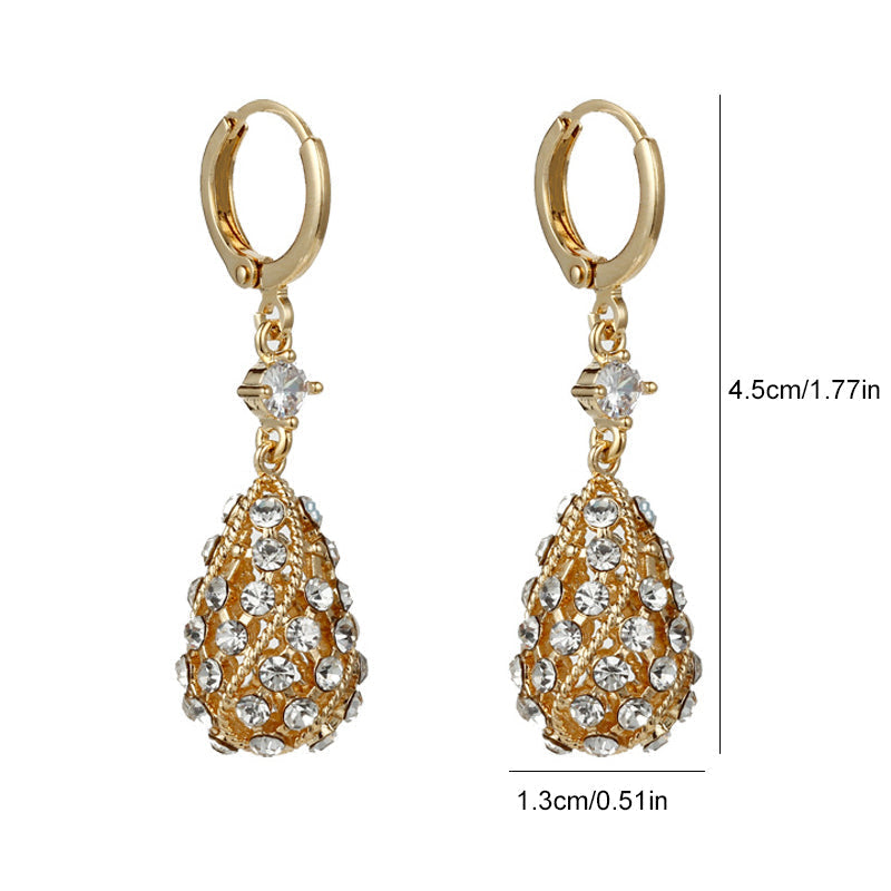 Fashionable Diamond Water Drop Earrings Stornfield