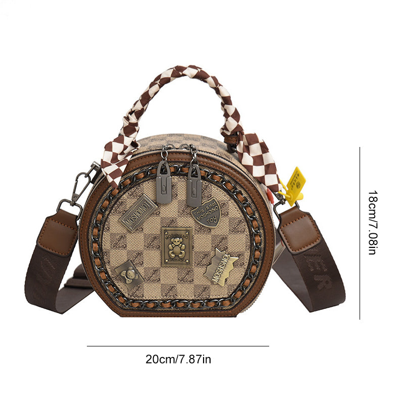 Fashionable Retro Bear Badge Shoulder Bag | Stornfield