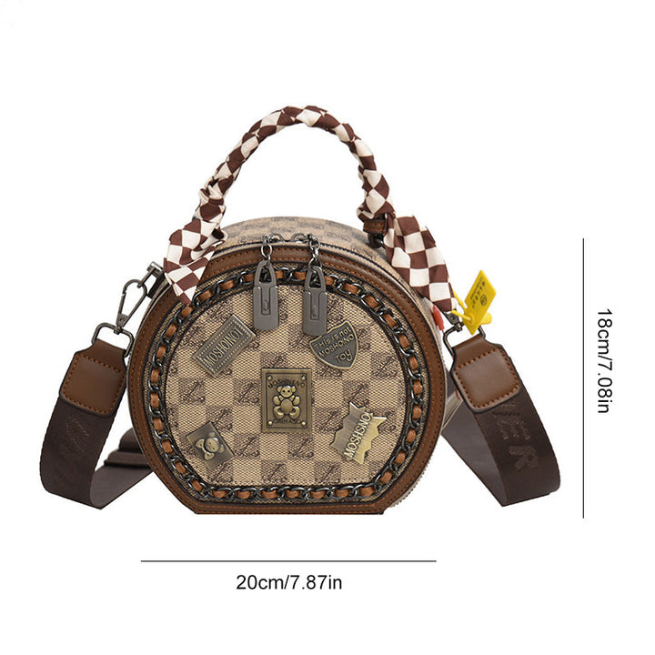 Fashionable Retro Bear Badge Shoulder Bag | Stornfield