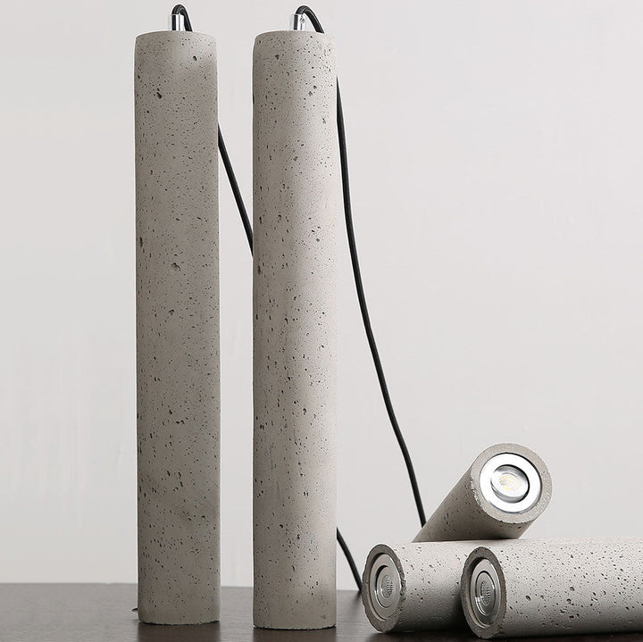 Stornfield | StoneCast Industrial Concrete Cylindrical Sconce | 1-Light | Smooth or Rough Surface
