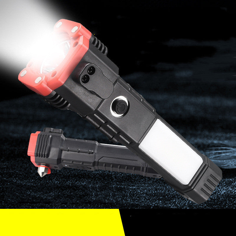 Multifunctional car safety hammer with emergency light and power bank | Stornfield