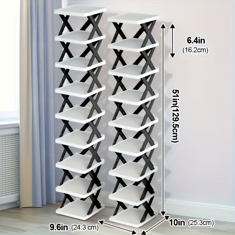 Narrow Shoe Rack Tower | Stornfield