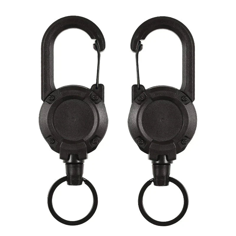 Automatic retractable key holder made of wire rope for outdoor use | Stornfield