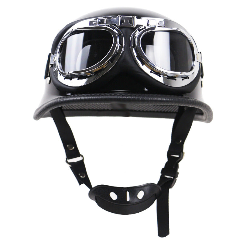 Retro Half-Helmet Motorcycle Protection with Goggles Stornfield