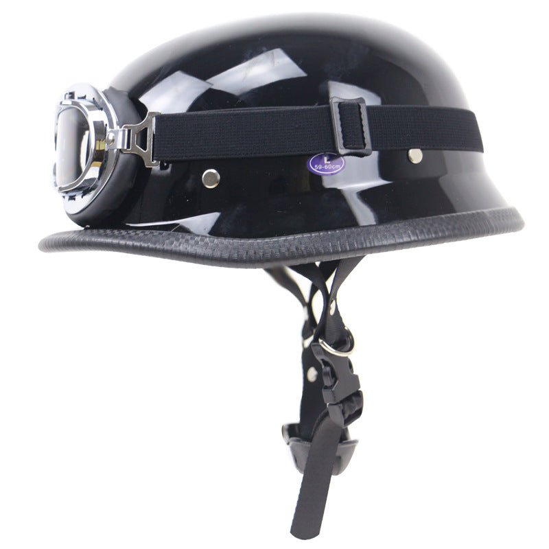 Retro Half-Helmet Motorcycle Protection with Goggles Stornfield